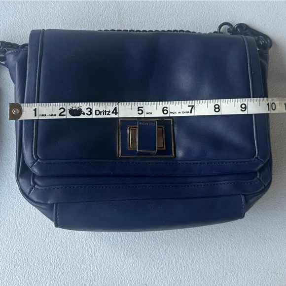 Steve Madden Blue Magenta Chain Crossbody Handbag - Picture 11 of 15